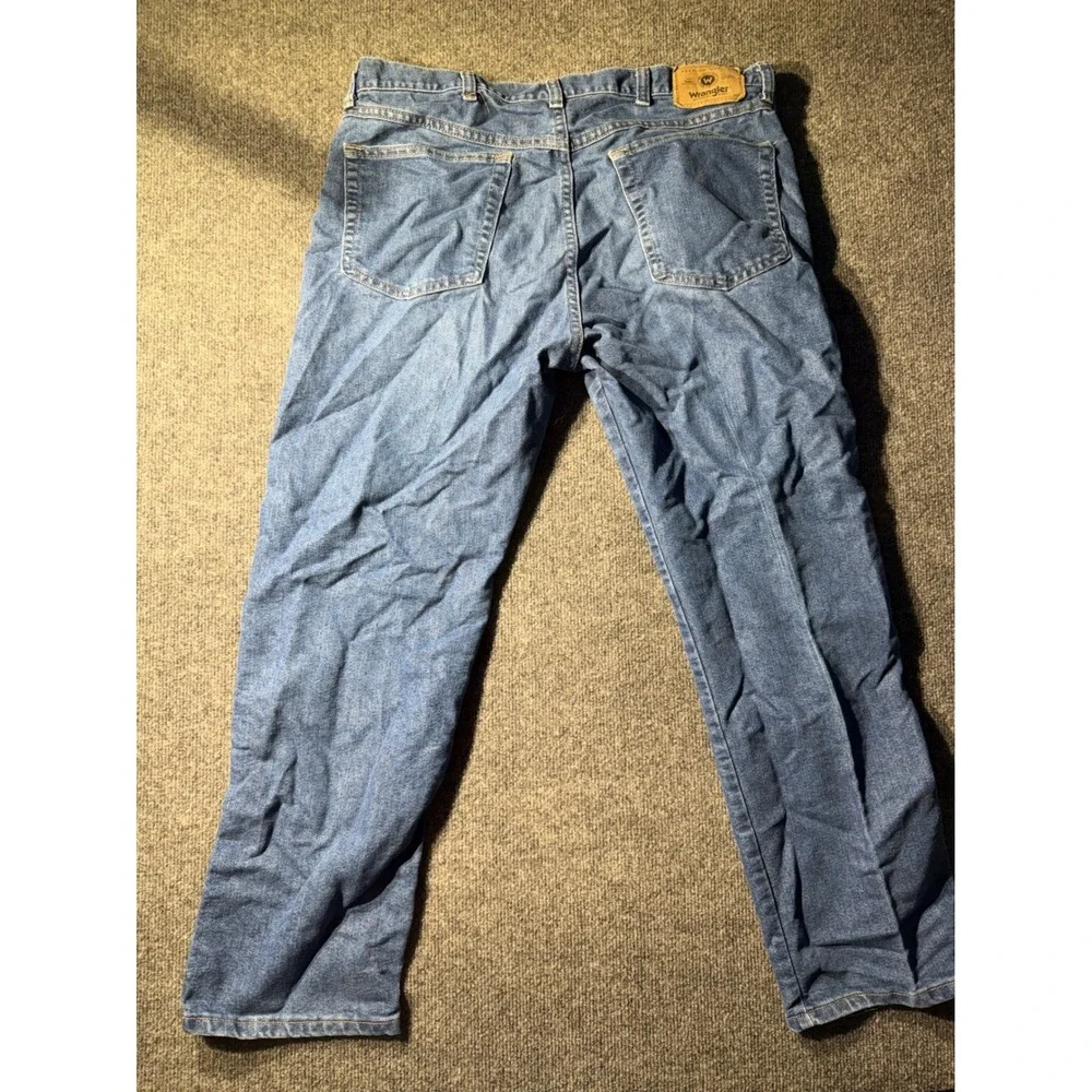 Wrangler Mens Regular Fit Blue Denim Jeans 36x29 Medium Wash 85900DW StraightLeg